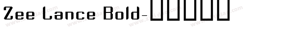 Zee Lance Bold字体转换